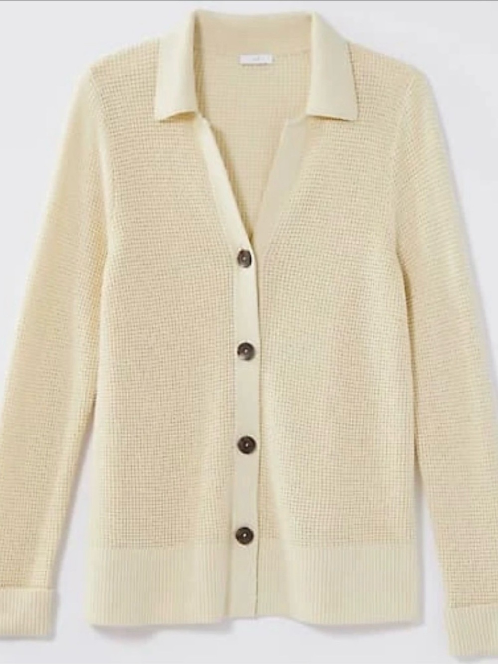 J.Jill Button-Front Cardigan with Dark Buttons